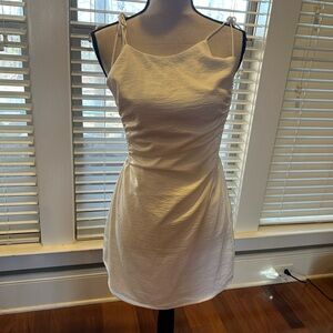 Saints+ Secrets White mini dress with tie straps size 6